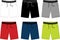 Vector short pants for men 003