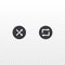 Vector shuffle and repeat icon isolated on transparent background. Outline element for design mobile app, website or music player
