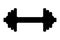 Vector silhouette of dumbbell