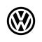 Vector silhouettes of Volkswagen brand cars, repair