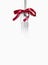 Vector silver fork with ribbon bow festive dinner