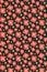 Vector simple ditsy pattern. Primitive floral texture. Wallpaper with small pink flower on dark background