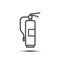 Vector simple fire extinguisher line icon