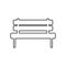 Vector simple icon, Bench icon