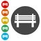 Vector simple icon, Bench icon