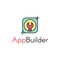 Vector Simple Icon Style Illustration Logo of Semi-Automated Application Builder Tool for Developers and Programmers