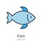 Vector Simple Logo Template Fish