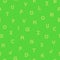 Vector simple seamless pattern with latin letters. Vibrant green endless background. Bright minimalistic trendy design