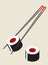 Vector simple sushi illustration