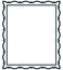 Vector simple vintage picture frame isolated