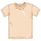 Vector Single Cartoon Beige T-shirt