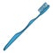 Vector Single Cartoon Color Illustration -Blue Toothbrush