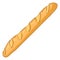 Vector Single Cartoon Illustration - Long Loaf. French Baguette