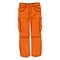 Vector Single Cartoon Illustration - Winter Orange Hiking Trousers