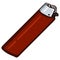 Vector Single Cartoon Red Disposable Lighter