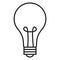 Vector Single Outline Icon - Lightbulb