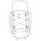 Vector Single Sketch Hiking Backpack.