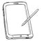 Vector Single Sketch Tablet PC with Stilus Pen