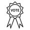 Vector Single Vote Badge Icon