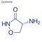 Vector Skeletal formula of Cycloserine. Drug chemical molecule