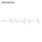 Vector Skeletal formula of Deferoxamine. Drug chemical molecule