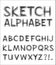 Vector Sketch Alphabet