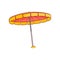Vector sketch beach sun umbrella icon
