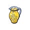 Vector sketch cartoon lemonade glass jug isolated