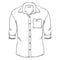 Vector Sketch Casual Men Shirt