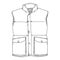 Vector Sketch Down Vest