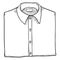 Vector Sketch Folded Classic Men Shirt