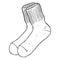 Vector Sketch Illustration - Old Woolen Socks