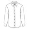 Vector Sketch Long-sleeve Classic Men Shirt
