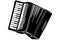 Vector sketch of a musical instrument accordion