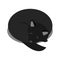 Vector sleeping black cat