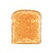 Vector Sliced bread toast. Slice of a whole wheat bread. Bakery, piece of roasted crouton for sandwich snack. Realistic