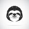 Vector of a sloth head design on white background. Wild Animals.