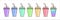 Vector slush drink isolated icon.