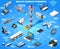 Vector Smartphone and Wireless Devices Isometric Infographic