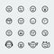 Vector smile mini icons #2