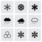 Vector snow icon set