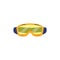 Vector snowboarding goggles flat icon