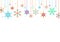 Vector snowflake white background design, winter christmas celebration decorative, holiday season