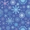 Vector Snowflakes Pattern