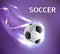 Vector soccer football tournament poster