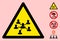 Vector Social Links Warning Triangle Sign Icon