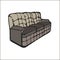 Vector sofa with decorative for lounge sitting or drawing room home design realistic illustration. Double furniture