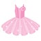 Vector Soft Pink Ballet Tutu Dress