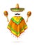 Vector sombrero mexican hat mustache cinco de mayo