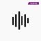 Vector sound, voice frequency, wave icon.